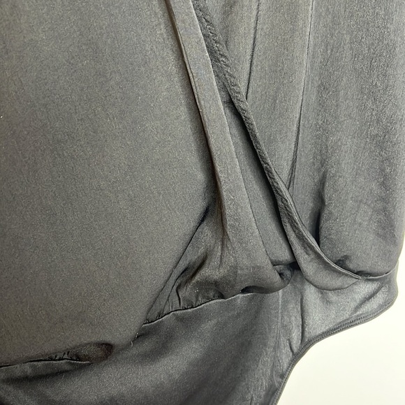 NWT American Eagle Black Faux Wrap BodySuit - Picture 8 of 12